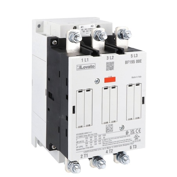 Lovato Three-Pole Contactor Iec Operating Current BF19500E230 - main