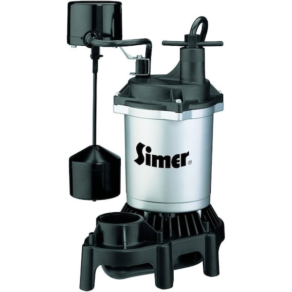 Sta-Rite Sta-Rite Simer 2164 Sump Pump, 115 V, 3.9 A, 1-1/4 in Inlet, 1-1/2 in Outlet, 660 gph 2164/2957 - main