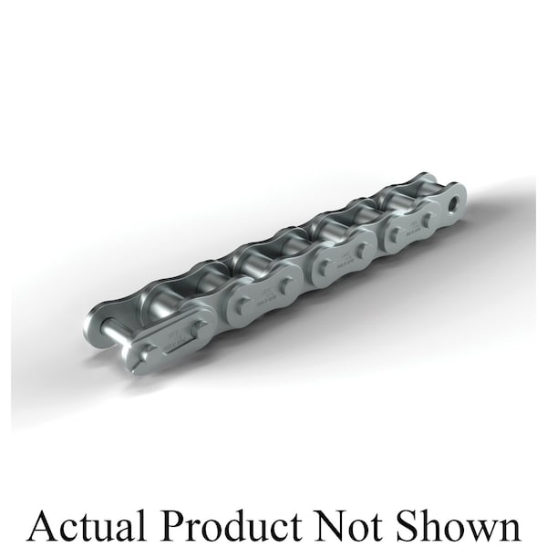 Hkk Chain Riveted Single Pitch Roller chain, 10 ft OAL, 3/8 P, 0.2 Dia x 3/16 in W Roller, 304 SS SR035R1A - main
