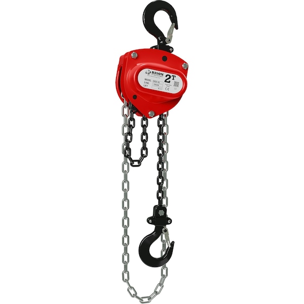 Bison Lifting Equipment Two Ton Hand Chain Hoist with Overload Protection CH20-OL - main