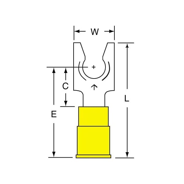 3M 12-10 Vinyl Insulated Butted S Yellow, 1000PK SS-33-14-P - main