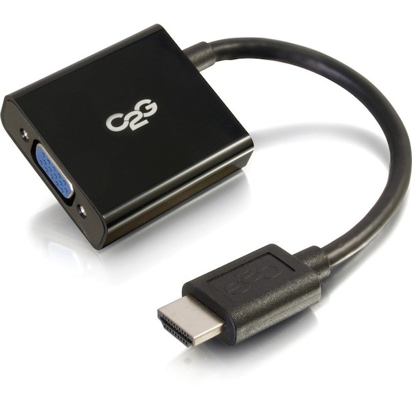C2G HDMI TO VGA ADAPTER CONVERTER DONGLE MALE TO FEMALE BLACK-EASILY CONNECT THE 41350 - main