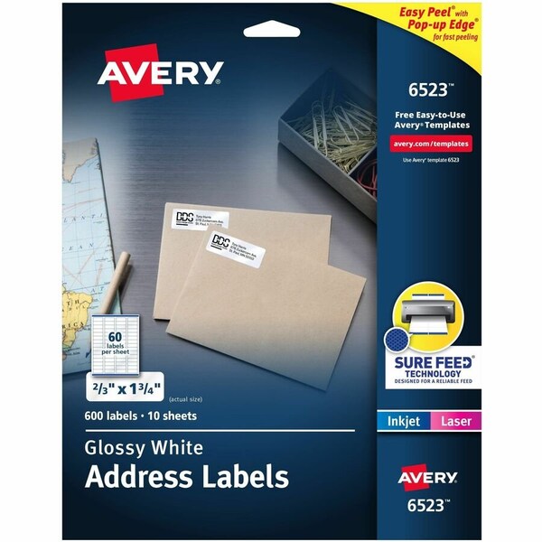 Avery Return Address Labels, PK600 06523 - main