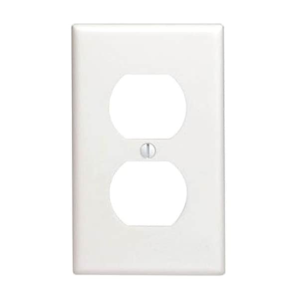 Leviton Faceplate, Number of Gangs: 1 Thermoset, White 88003-000 - main