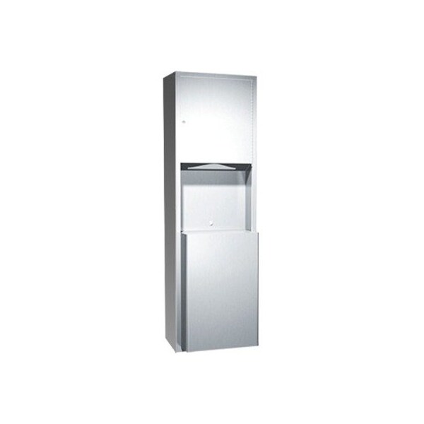 Asi Traditional Surface Mount Folded Paper Towel Dispenser/Receptacle 0469-9 - main