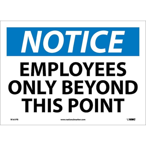 Nmc Notice Employees Only Beyond This Point Sign, N161PB N161PB - main