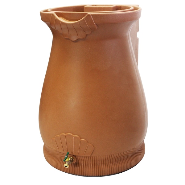 Good Ideas Rain Wizard Urn 65 Gallon Rain Barrel - Terra Cotta RWURN-TC - main