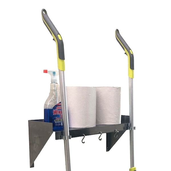 Omnimed Stainless Steel Janitorial Shelf (24in W x 8in D x 9.5in H) 301004 - main