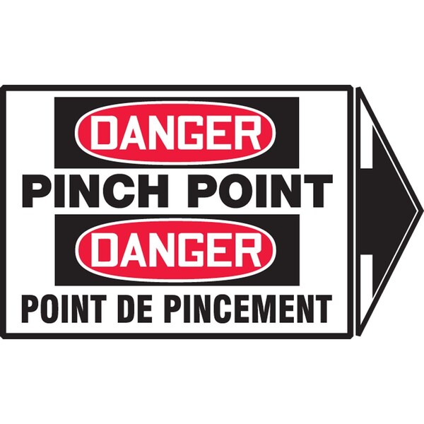Accuform BILINGUAL FRENCH PINCH POINT LABEL FBLEQM144VSP - main