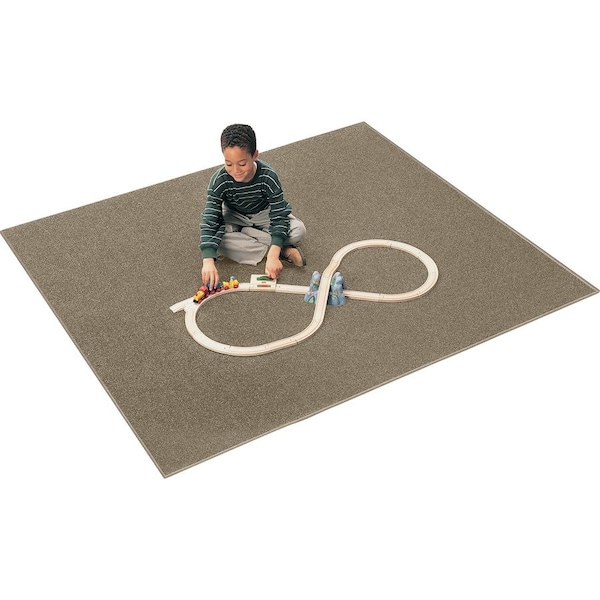 Carpets For Kids Mt. St. Helens Solids 6 ft. x 9 ft. Rectangle Carpet - Mocha 2100.703 - main
