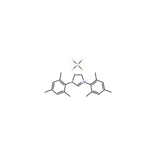 Ak Scientific 1, 3-Bis(2, 4, 6-trimethylphenyl)-4, 5-dihydroimidazolium tetrafluoroborate (1g), CAS 245679-18-9 Y1415-1g - main