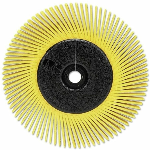 3M Scotch-Brite Radial Bristle Brush 6 x 1/2 x 1 Ceramic 80 Grit 7100138291 - main