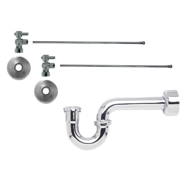 Mountain Plumbing Lavatory Kit - Mini Lever 1/4 Turn Valve (MT521) 1-1/4" in Black MT5431-NL/BL - main