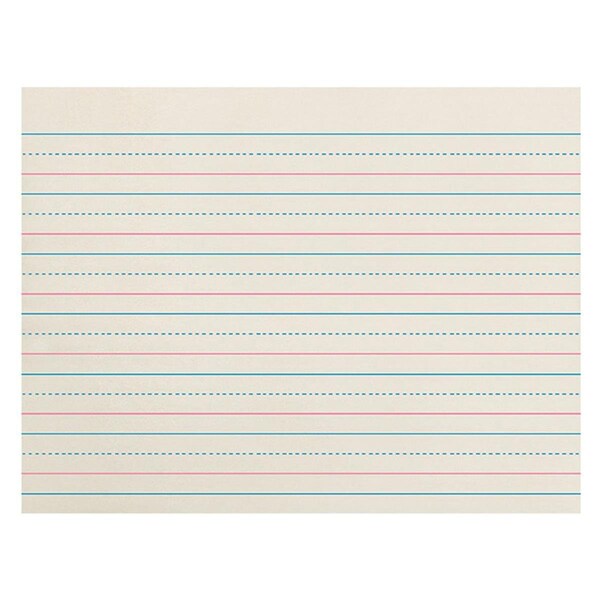 Pacon Pacon Zaner-Bloser Newsprint Ream 0.75 in. Ruled Long Way - 500 Sheets Per Pack - 3 Reams PACZP2609-3 - main