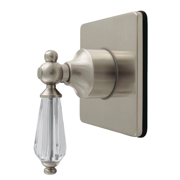 Kingston Brass Single-Handle Six-Way Diverter Valve with Square Trim Kit, Brushed Nickel KS4048WLL - main