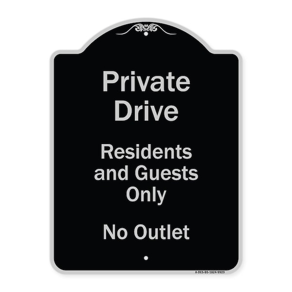 Signmission Black & Silver, 18 Inch x 24 Inch, Heavy Gauge Aluminum A-DES-BS-1824-9929 - main