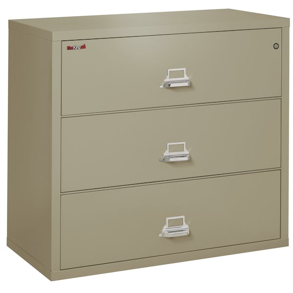 Fireking 3 Drawer, 1 Hr Fire & Impact Rated, 44" Wide Lateral Pewter 3-4422-CPE - main
