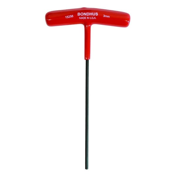 Bondhus 3.0mm Hex T-Handle 6in Length 15256 - main