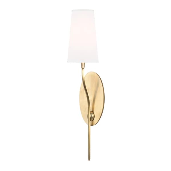 Hudson Valley Lighting Rutland 1 Light Wall Sconce 5 In. Aged Brass 3711-AGB-WS - main
