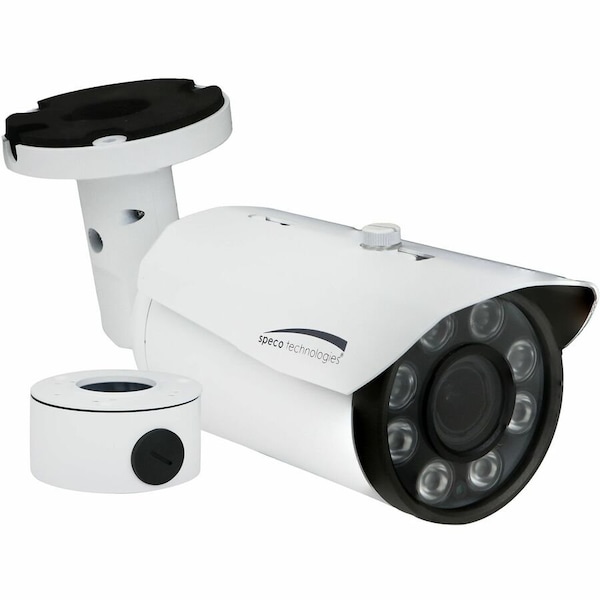 Speco Technologies 5MP HD-TVI Bullet Camera, 2.8-12 mm Motorized Lens, Included Junc Box, White Housing H5B1M - main