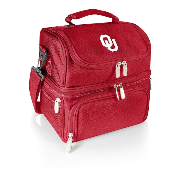 Picnic Time Family Of Brands NCAA Oklahoma Sooners Pranzo Lunch Bag - Insulated Lunch Box with Picnic Set 512-80-100-454-0 - main