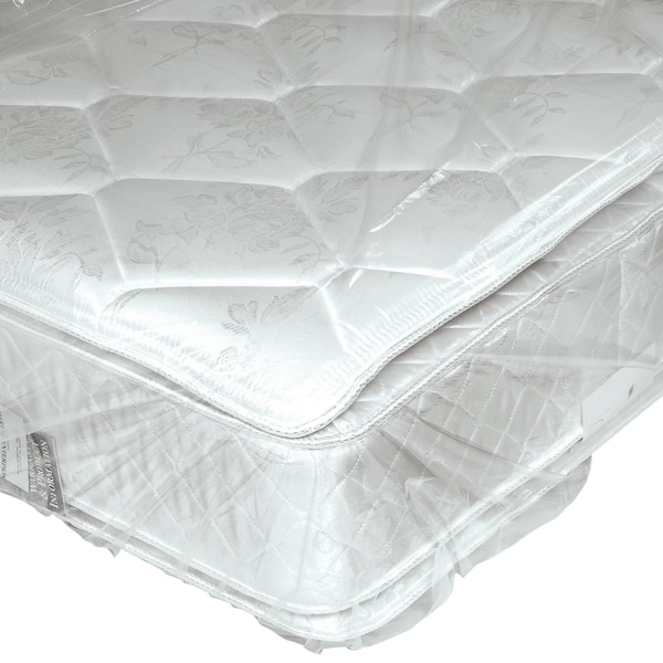 Non-Branded 76 x 14 x 90in - 4 mil Mattress Bags. King Size with Vent Holes MKBPE25 - main