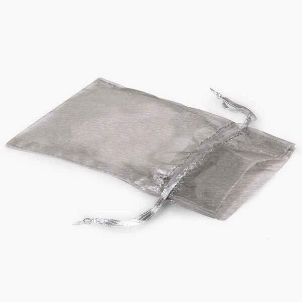 Nashville Wraps Silver Organza Favor Bags, 3x4, 10PK B01040 - main