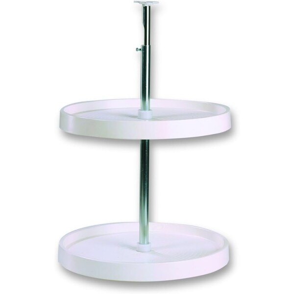Knape & Vogt Lazy Susan, Polymer, White, 18 in W, 31.5 in H, 18 in L KV.PFN18STW - main