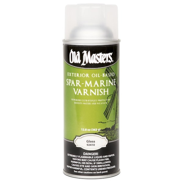 Old Masters 12 Oz Clear Spar-Marine Varnish Oil-Based Exterior Spray Coating, Gloss 92410 - main