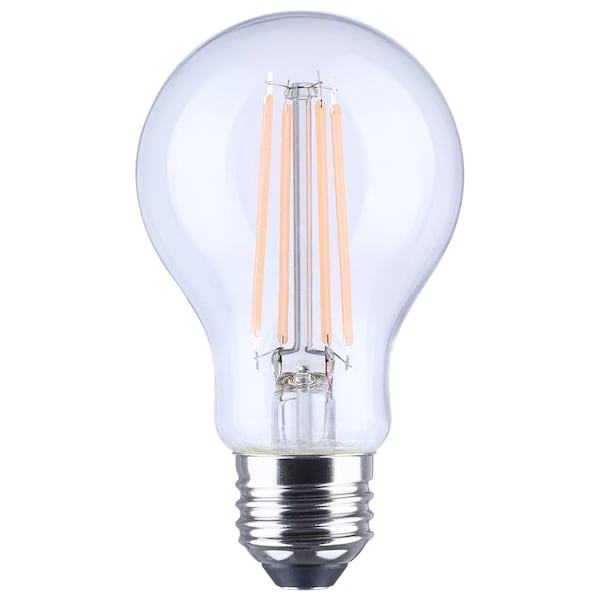 Satco 8 Watt LED A19 Straight Filament Purple Light Glass 120 Volt S14389 - main