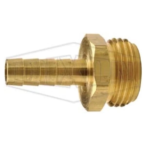 Dixon Standard Shank Garden Hose Thread Male Fitting, 3/4 in Nominal, Male Garden Hose Thread x Hose Barb 5901212CLF - main