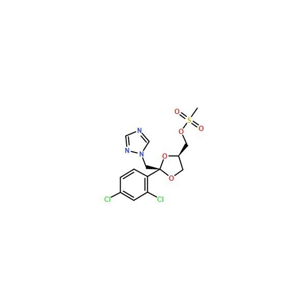 Ak Scientific cis-2-(2, 4-Dichlorophenyl)-2-(1H-1, 2, 4-triazol-1-ylmethyl)-1, 3-dioxolane-4-methanol methanesulfonat K116-1g - main