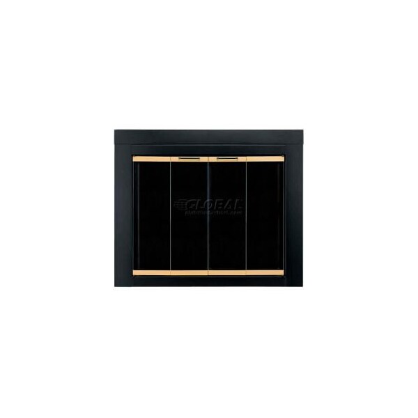 Dyna-Glo Pleasant Hearth Arrington Fireplace Glass Door Black With Gold Trim AR-1021 37-1/2"L x 33"H AR-1021 - main