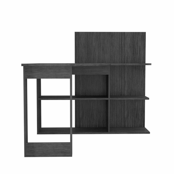 Homeroots 48" Gray L Shape Computer Desk 403797 - main