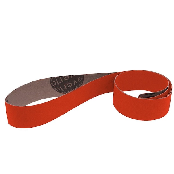 Combat Abrasives 1-1/2in x 30in Ceramic Shredder Metalworking Sanding Belts, 24PK (24 Grit) B1-1/2X30X24SHREDDER-24PK - main