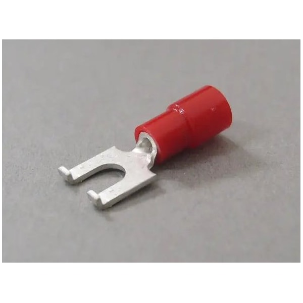 Nichifu NTM-TMEX-1.25Y-3W-RED Ins Spade Terminal AWG22-16 Stud4 TMEX 1.25Y-3W-RED - main
