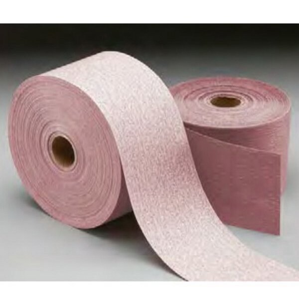 Carborundum Carbo Premier Red 20335 Dri-Lube Stick-On Sheet Roll, 2-3/4 in W x 45 yd L, P220 Grit 05539520335 - main