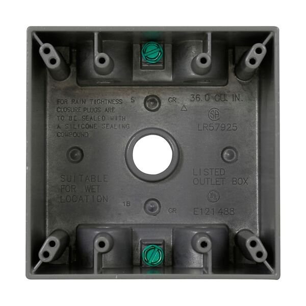 Crouse-Hinds Eaton Crouse-Hinds series weatherproof outlet box, 6PK TP7130 - main