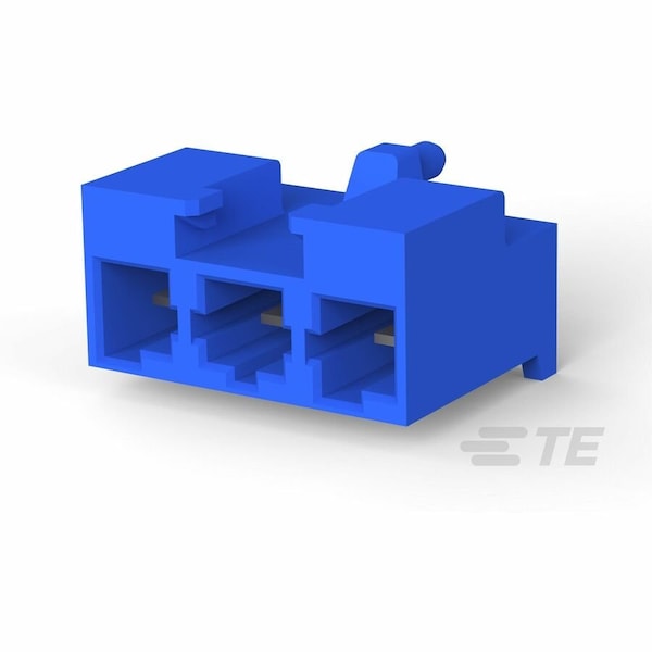 Te Connectivity AGASTAT Rectangular Power Connector 3 Contacts Male Sol 179846-6 - main