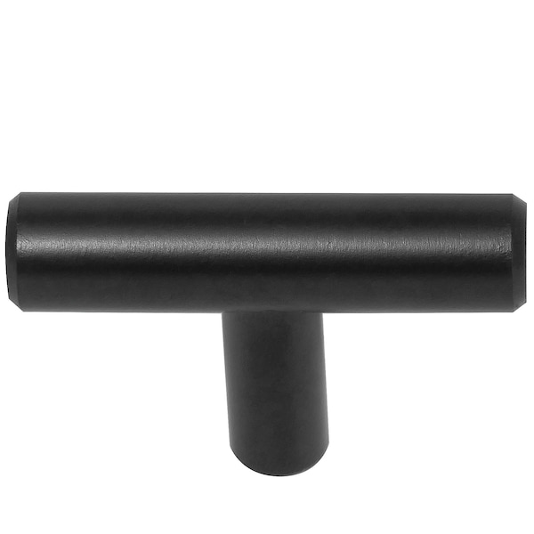 Laurey 2in Steel T-Bar Knob Matte Black - 10pc Value Pack 87920 59931 - main
