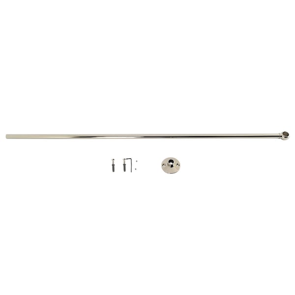 Kingston Brass Shower Curtain Rod Support, Polished Nickel CCS346 - main