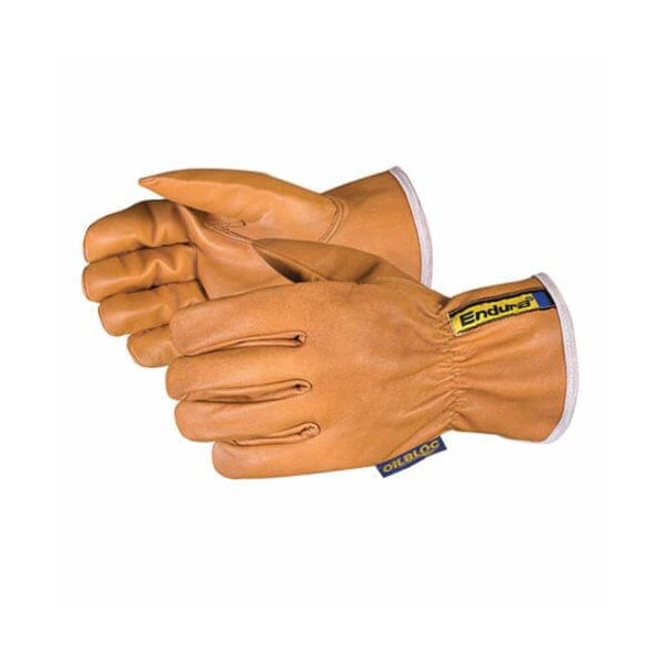 Endura General Purpose Gloves, Drivers, 2XL, Goatskin Leather, Tan, Slip-On Cuff, Resists: Abrasion 378GOBKLXX - main