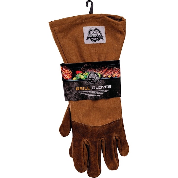 Pit Boss 1 Size Fits Most Tan Heavy-Duty BBQ Grilling Gloves, 1-Pair 76110 - main
