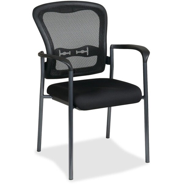 Office Star Chair, Stacking, Fabric, Black, 250 lb 84510-30 - main