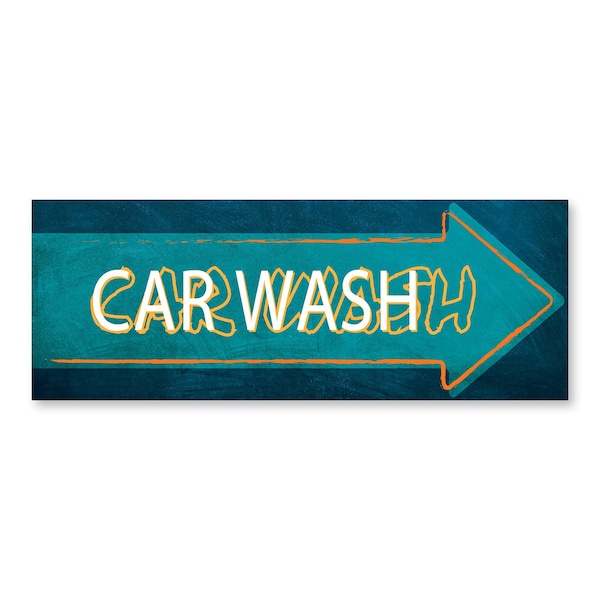 Signmission Car Wash, 12 Inch, Decal D-12-30443 - main
