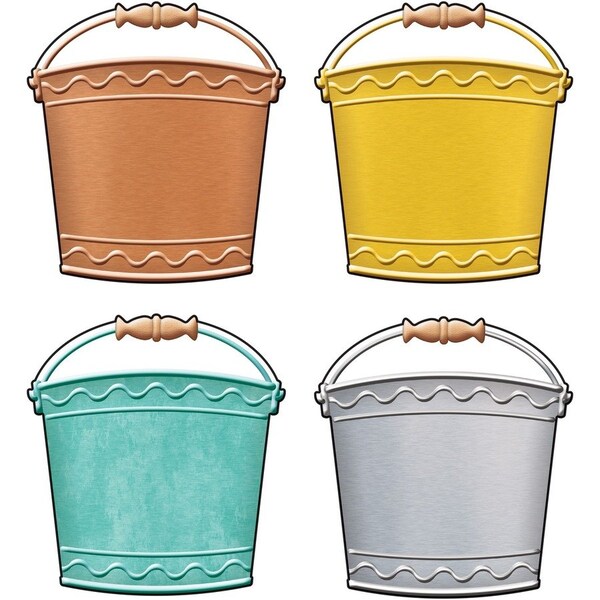 Trend Enterprises I Heart Metal Buckets Classic Accents® Variety Pack, 36 Pieces, PK3 T10674 - main