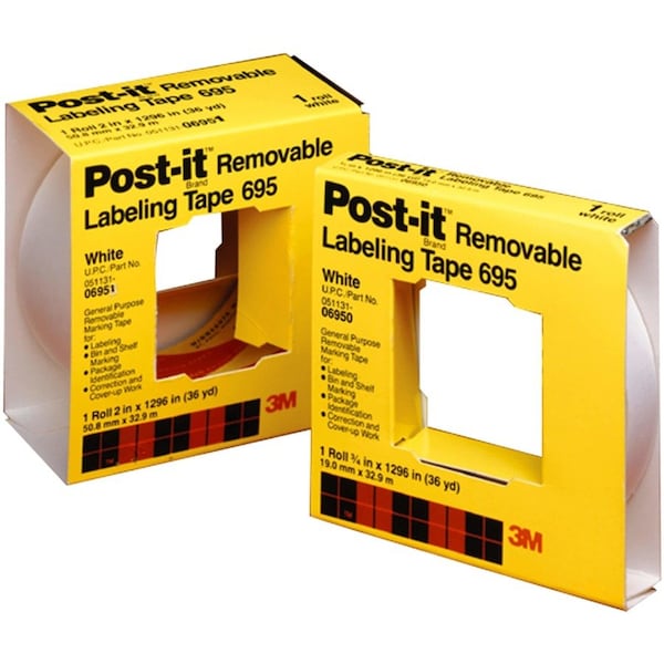 3M Riveter'sTape, Yellow, 36ydL, 1inW, PK36 695 - main