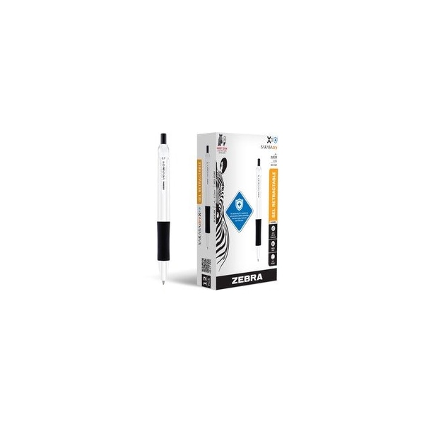 Zebra Pen SARASA dry X1+ Gel Pen - 0.7 mm Medium Pen Point - Refillable - Retractable - Black Ink, 6PK 41510 - main