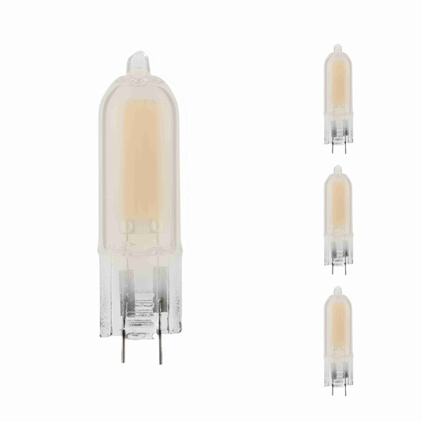 Bulbrite LED Filament, 1.8 Watt Dimmable T5 Light Bulb, Frost Finish, GY6.35Base, 2700K, 140 Lumens, 4PK 862043 - main