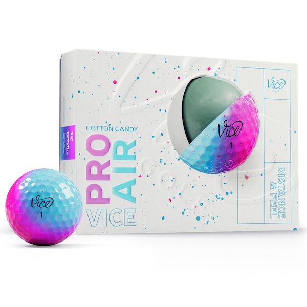 Vice Golf Pro Air Cotton Candy Drip Shade Golf Balls, 12PK 111237 - main